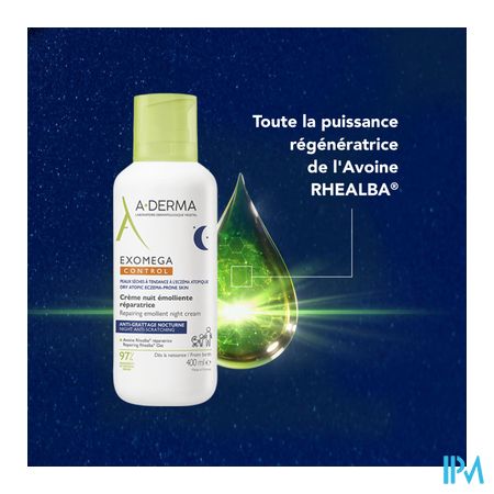 Aderma Exomega Control Herst. Emol. Nacht Cr 400ml 15