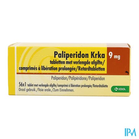 Paliperidon Krka 9mg Verlengde Afgifte Comp 56x9mg 1