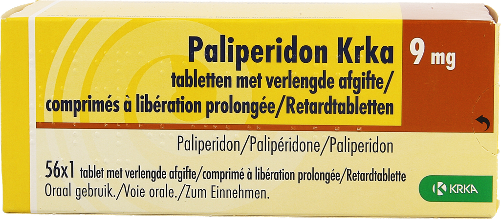 Paliperidon Krka 9mg Verlengde Afgifte Comp 56x9mg 1