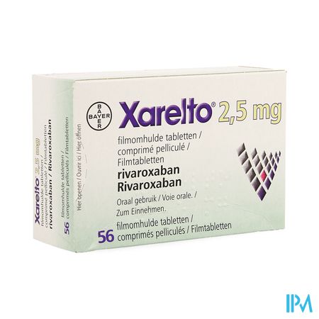 Xarelto 2,5mg Filmomh Tabl 56 X 2,5mg