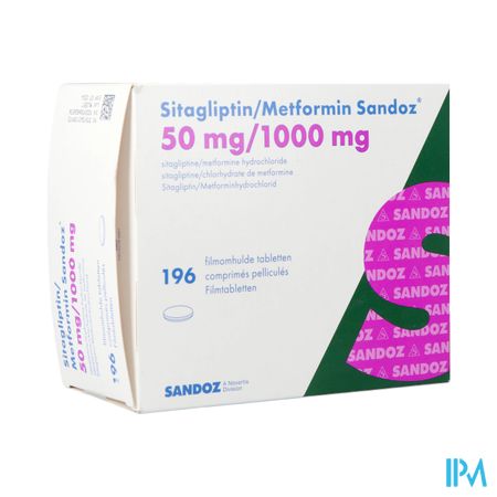 Sitagliptin Metformin Sand. 50/1000mg Comp Pell196