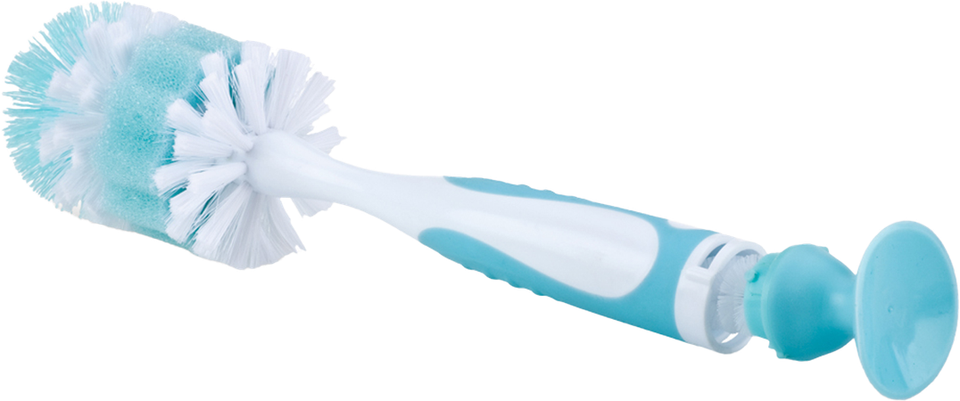 Nûby Flessenborstel met kleinere speenborstel en zuignap 16