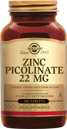Solgar Zink Picolinaat Comp 100x22mg 2