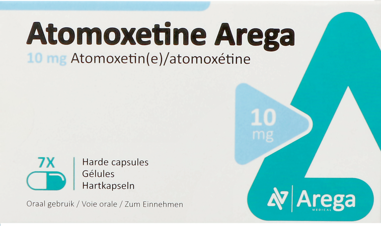 Atomoxetine Arega 10mg Harde Caps 7 Pip 3