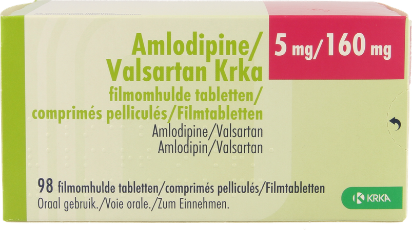 Amlodipine Valsartan Krka 5mg/160mg Film.tabl 98 1