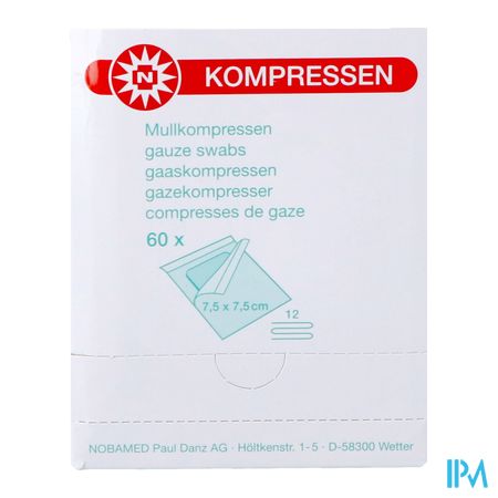 Noba Kp Steriel 12pl 7,5cmx 7,5cm 60 9320191 1