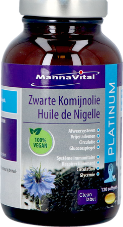Mannavital Huile Nigelle Softgels 120 11