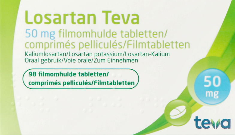 Losartan Teva 50mg Comp Pell 98 X 50mg 2