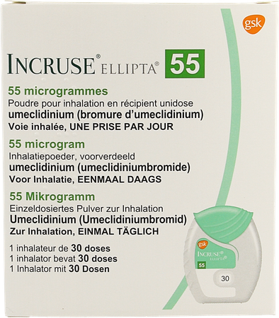 Incruse Ellipta 55mcg Pdr Inhalatie 1x30 Dosissen 1