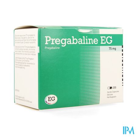 Pregabaline EG  75Mg Harde Caps Blist. 200 X  75Mg