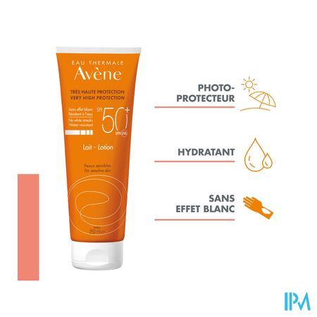 Avene Zon Spf50+ Melk Zeer Hoge Bescherm. 250ml Nf 5