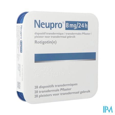 Neupro 8mg/24u transderm. pleister (28) 1