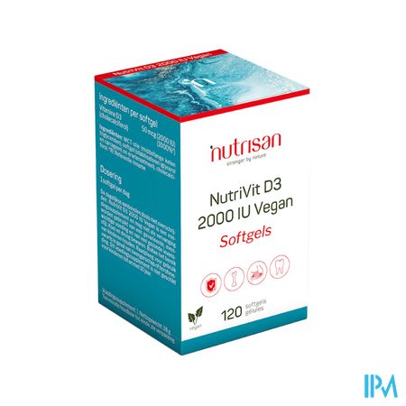 Nutrivit D3 2000 Iu Vegan Caps 120 Nutrisan