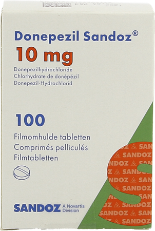 Donepezil Sandoz 10,0mg Comp Pell 100 X 10,0mg 2