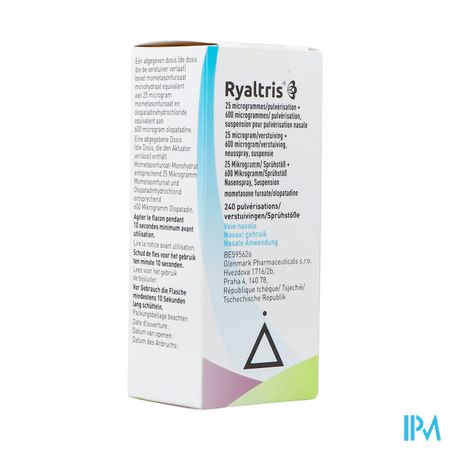 Ryaltris 25mcg/pulv.+600mcg/pulv Neusspray 240pulv