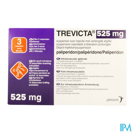 Trevicta 525mg Verl.afgifte Voorgev.spuit 1+2 Nld 1