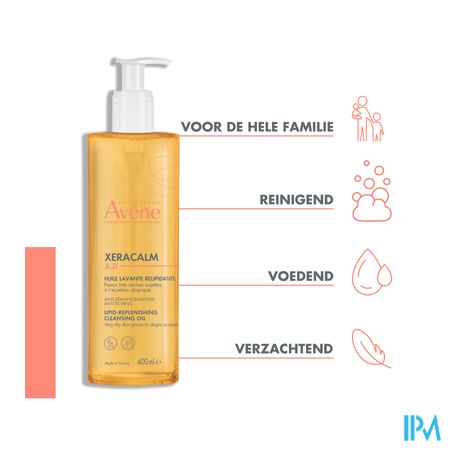Avene Xeracalm Ad Wasolie Relipiderend 400ml Nf 4