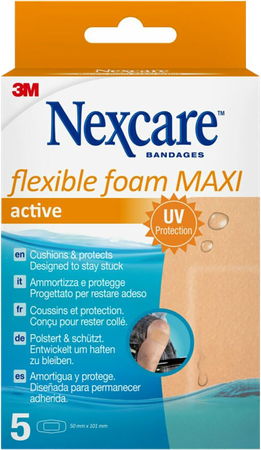 Nexcare 3m Flexible Foam Maxi Active 5 6