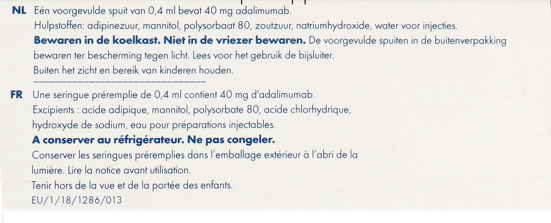Hyrimoz 40mg Opl Inj 40mg/0,4ml Voorgev. Spuit 2 5