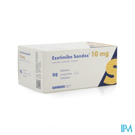 Ezetimibe Sandoz 10mg Comp 98 X 10mg