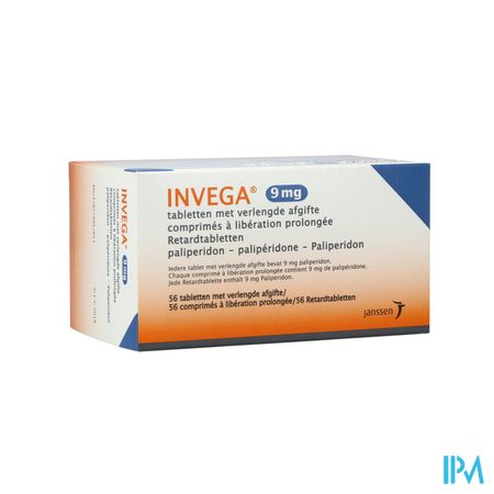 Invega Tabl Retard 56 X 9mg