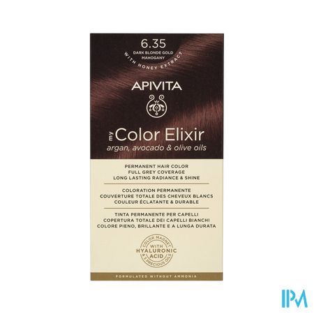 Apivita My Color 6.35 Dark Blonde Gold Mahogany 2