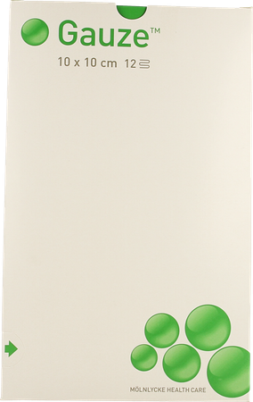 Gaaskompres Molnl Ster 12l 10,0x10,0cm 24x5 158465 1