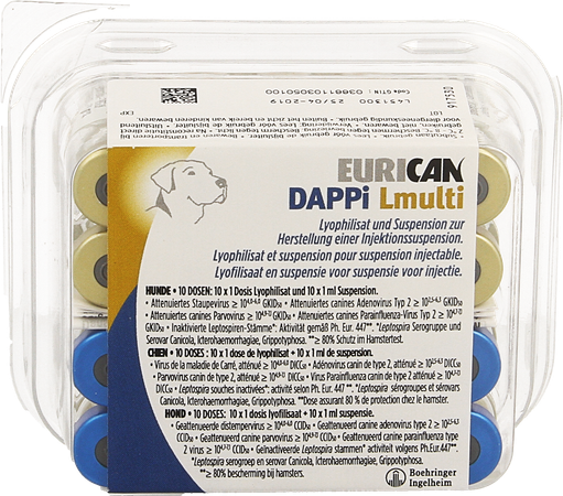 Eurican Dappi-l Multi Lyof.10x1 Dose+susp 10x1dose 1