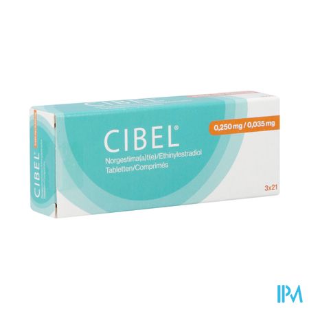 Cibel 0,250mg/0,035mg Comp 3 X 21