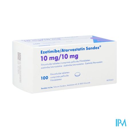 Ezetimibe Atorvastatin Sandoz 10/10mg Film.tabl100