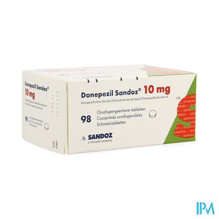 Donepezil Sandoz 10,0mg Orodisp Tabl 98 X 10,0mg