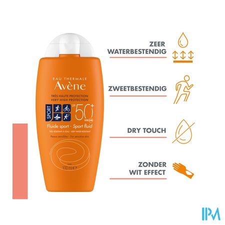 Avene Zon Spf50+ Fluide Sport 100ml 7