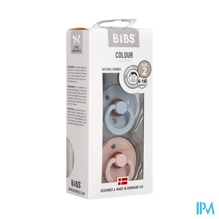 Bibs 2 Sucette Duo Cloud Blush