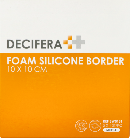 Decifera Foam Silicone Border 10x10cm 5 1