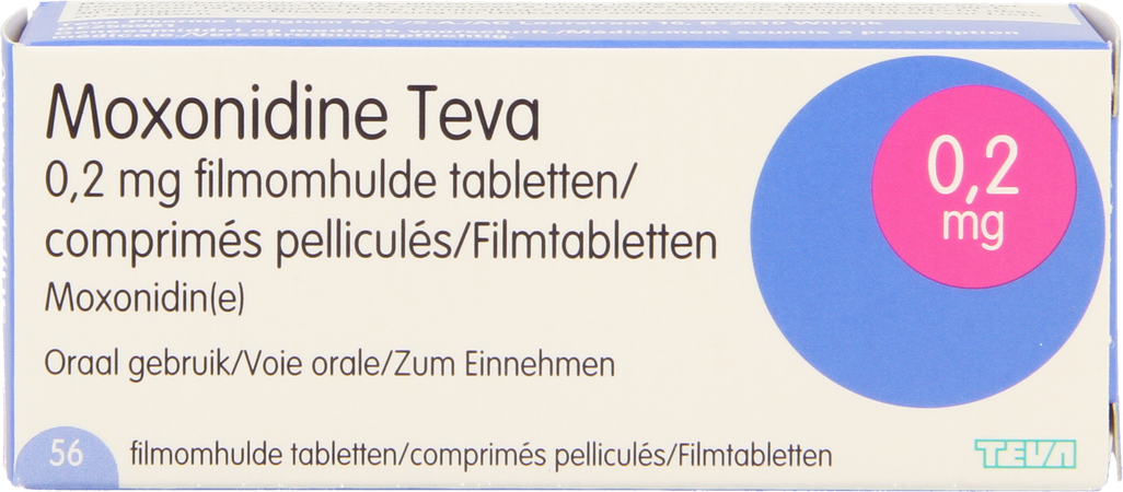 Moxonidine Teva Comp 56 X 0,2mg 4