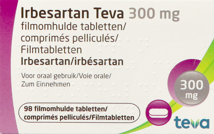 Irbesartan Teva 300mg Filmomh Tabl 98 X 300mg 3