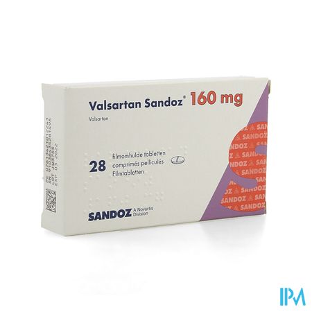 Valsartan Sandoz 160mg Comp Pell 28 X 160mg