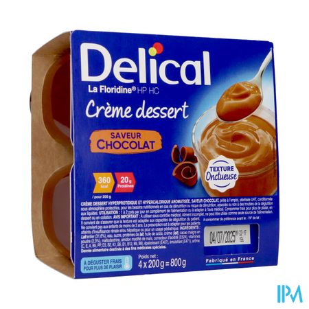 Delical Creme Dessert La Floridine Chocolad.4x200g