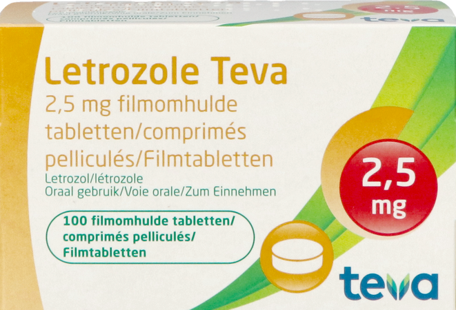 Letrozole Teva 2,5mg Filmomh Tabl 100 X 2,5mg 3