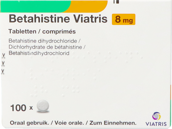 Betahistine Viatris 8mg Comp 100 3