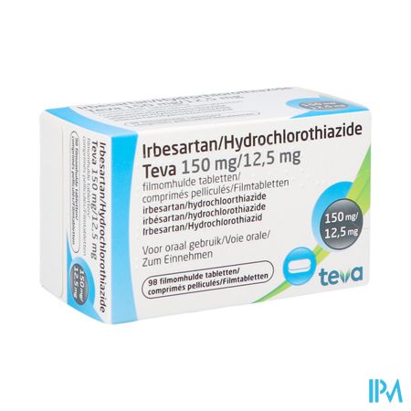 Irbesartan Hct Teva 150mg/12,5mg Filmomh Tabl 98