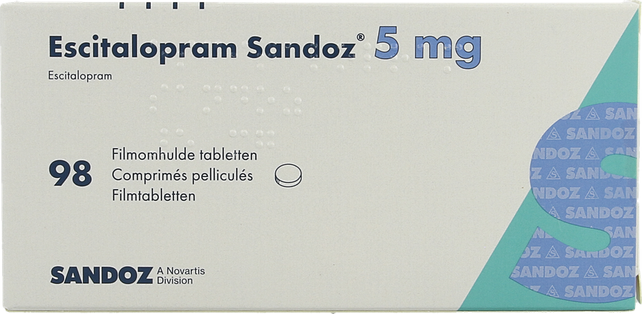 Escitalopram Sandoz 5mg Filmomh Tabl 98 2