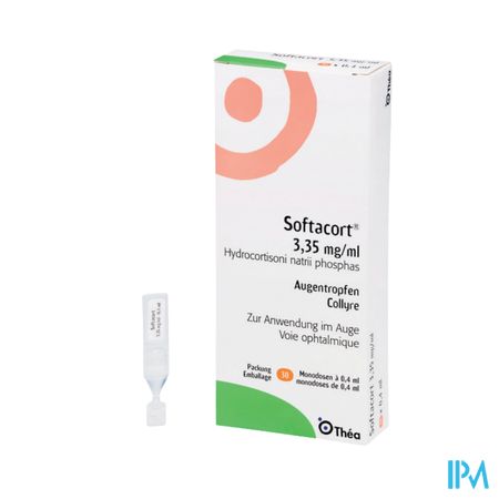 Softacor 3,35mg/ml Oogdruppels Unidose 30 X 0,4ml 2