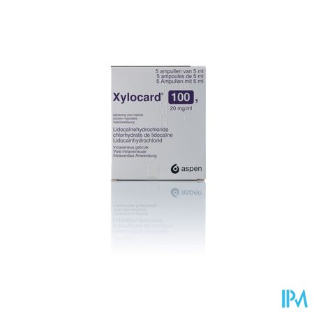 Xylocard 100 Amp 5x5ml 20mg/ml 1