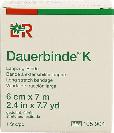 Dauerbinde K 6cm X 7m 1 105904 2