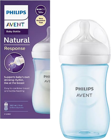 Philips Avent Natural 3.0 Zuigfles Blauw 260ml 5