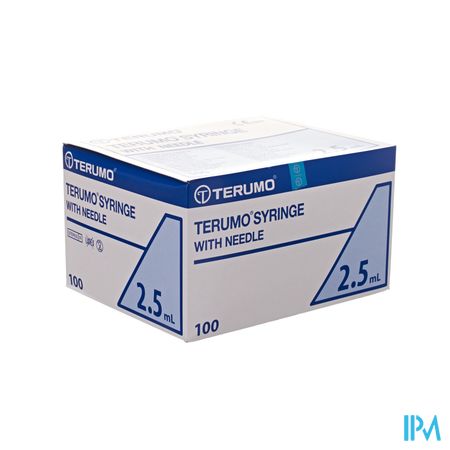 Terumo Spuit 2,5ml Met Naald 21g 1 1/2 100