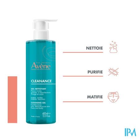 Avene Cleanance Reinigingsgel 400ml 16