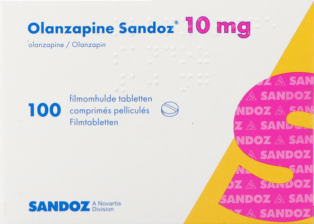Olanzapine Sandoz 10,0mg Comp Pell 100 1