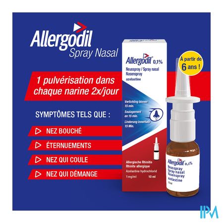 Allergodil Spray Nasal Fl 10ml 14